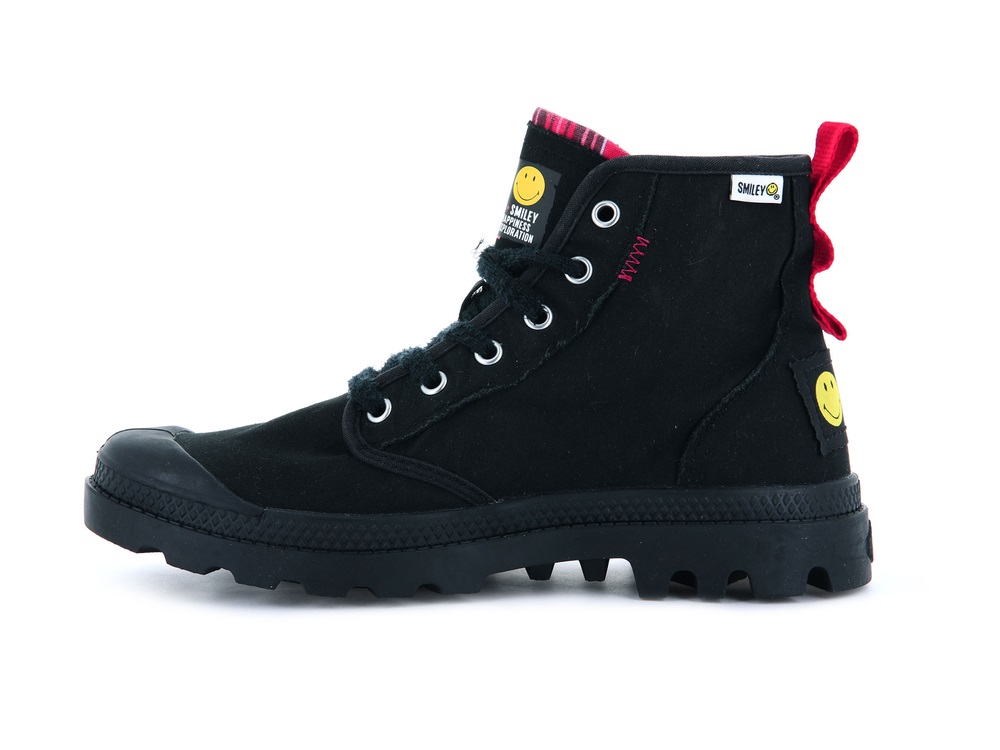 Botas Palladium PAMPA X SMILEY 1970 Hombre Negras | Costa Rica-68957